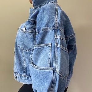 OVERSIZED DETAIL DENIM JACKET